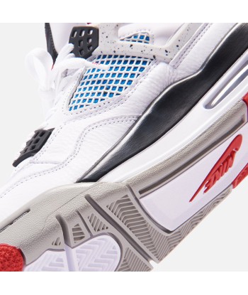 Nike Air Jordan 4 Retro SE - White / Military Blue / Fire Red / Tech Grey s'inspire de l'anatomie humaine