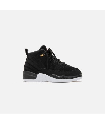 Nike Pre-School Air Jordan 12 Retro - Black / White / Taxi / Varsity pas cher chine