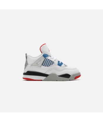 Nike Pre-School Air Jordan 4 Retro SE - White / Military Blue / Fire Red / Tech Grey En savoir plus