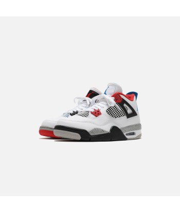 Nike Grade School Air Jordan 4 Retro SE - White / Military Blue / Fire Red / Tech Grey vente chaude votre 