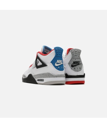 Nike Grade School Air Jordan 4 Retro SE - White / Military Blue / Fire Red / Tech Grey vente chaude votre 