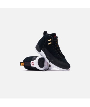 Nike Air Jordan 12 Retro - Black / White / Taxi / Varsity pas cher