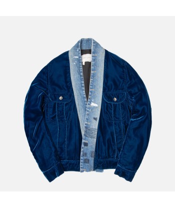 Greg Lauren Trucker GL1 - Blue / Velvet Economisez 