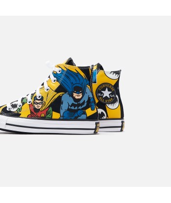 Converse x Batman Grade School CTAS High - Black / White / Lemon Chrome Jusqu'à 80% De Réduction