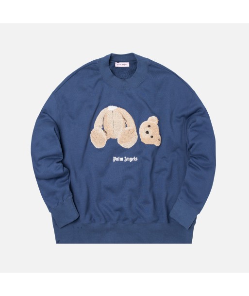 Palm Angels Kill The Bear Cropped Crewneck - Blue online