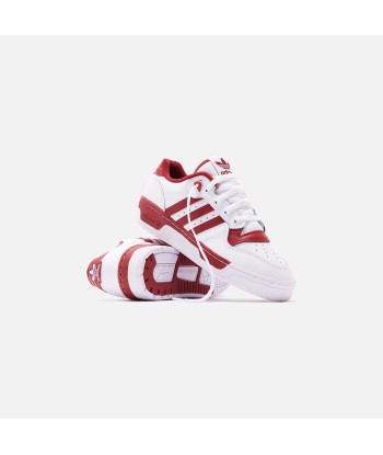 adidas Rivalry Low - White / Active Maroon livraison et retour toujours gratuits