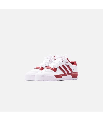 adidas Rivalry Low - White / Active Maroon livraison et retour toujours gratuits