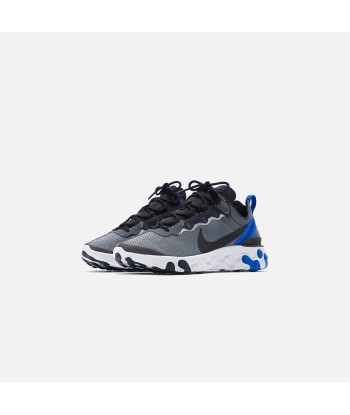 Nike React Element 55 SE - Black / Black Racer / Blue Summit une grave pollution 