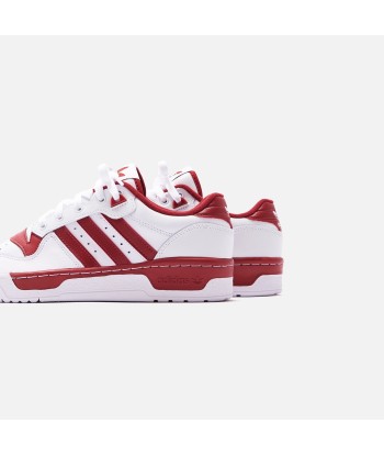 adidas Rivalry Low - White / Active Maroon livraison et retour toujours gratuits