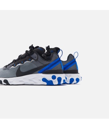 Nike React Element 55 SE - Black / Black Racer / Blue Summit une grave pollution 