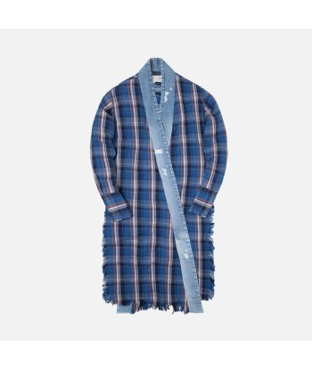 Greg Lauren Plaid Long GL1 - Blue acheter