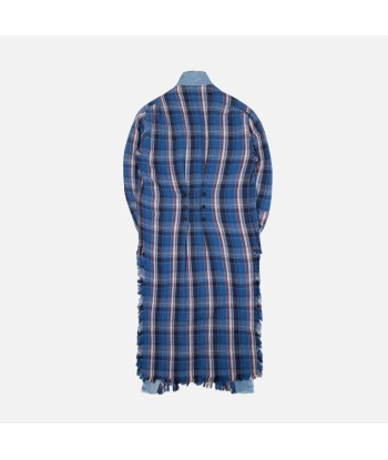 Greg Lauren Plaid Long GL1 - Blue acheter