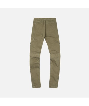 Greg Lauren Stretch Denim Long Cargo Pant - Army prix