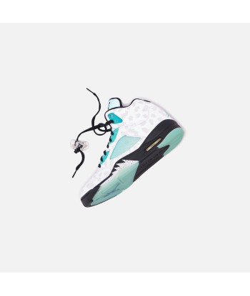 Nike Air Jordan 5 Retro Single Day - White / Black / Island Green suggérées chez