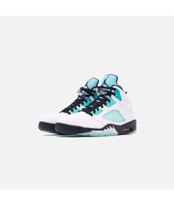 Nike Air Jordan 5 Retro Single Day - White / Black / Island Green suggérées chez