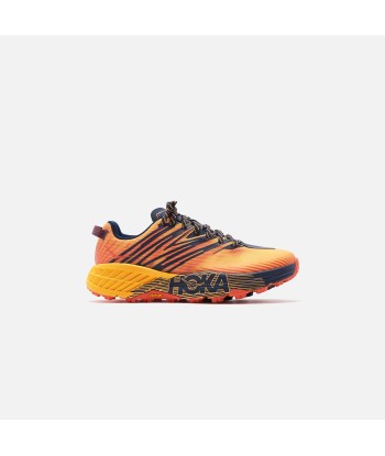 HOKA Speedgoat 4 - Gold Fusion / Black Iris Véritable concentré