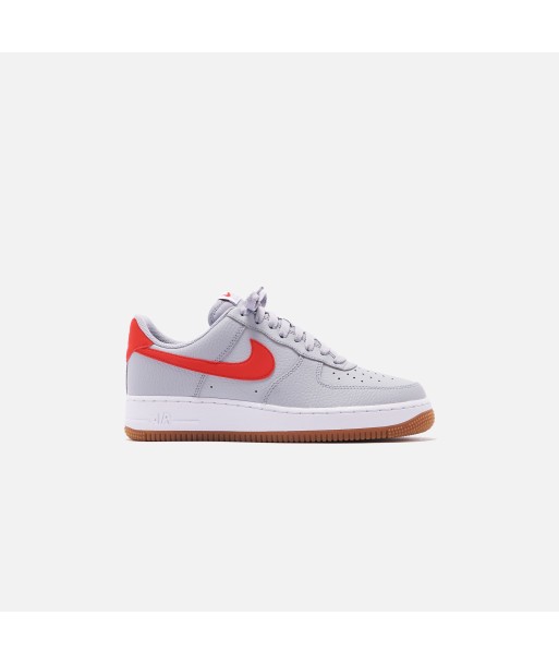 Nike Air Force 1 '07 LV8 Low - Wolf Grey / University Red / White Gum pas chere