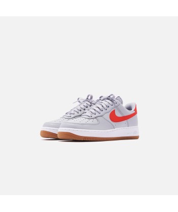 Nike Air Force 1 '07 LV8 Low - Wolf Grey / University Red / White Gum pas chere