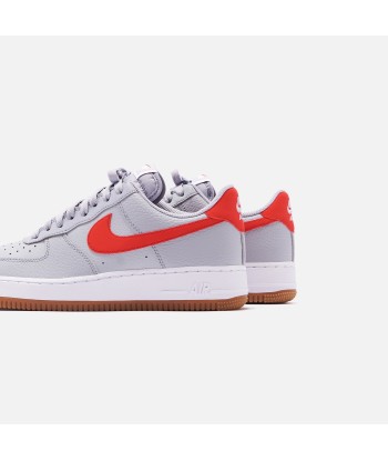 Nike Air Force 1 '07 LV8 Low - Wolf Grey / University Red / White Gum pas chere