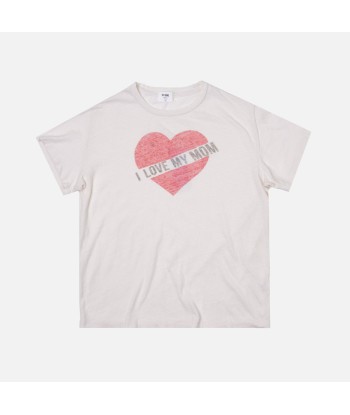 ReDone 'I Love My Mom' Slim Tee - Vintage White en linge