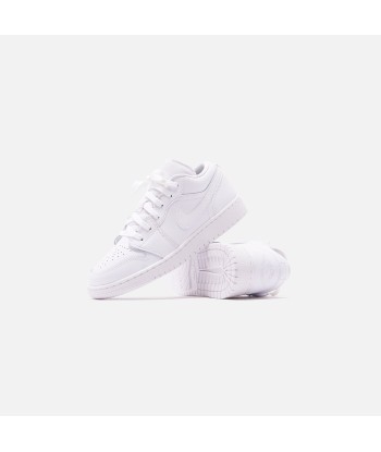 Nike GS Air Jordan 1 Low - White destockage