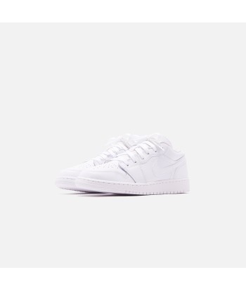 Nike GS Air Jordan 1 Low - White destockage