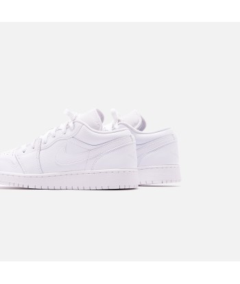 Nike GS Air Jordan 1 Low - White destockage