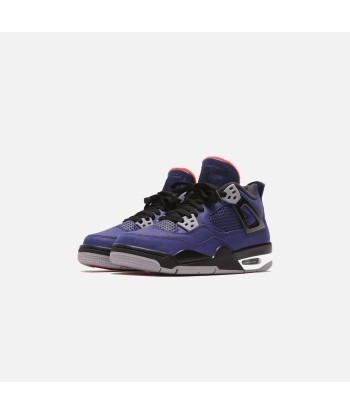 Nike Air Jordan Grade School 4 Retro Winter - Loyal Blue / Black / White / Habanero Red pas cher