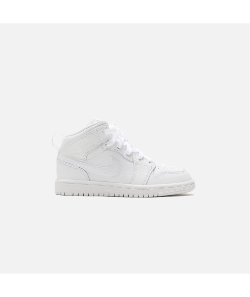 Nike Air Jordan Pre-School 1 Mid - White en stock