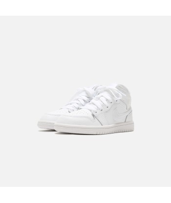 Nike Air Jordan Pre-School 1 Mid - White en stock