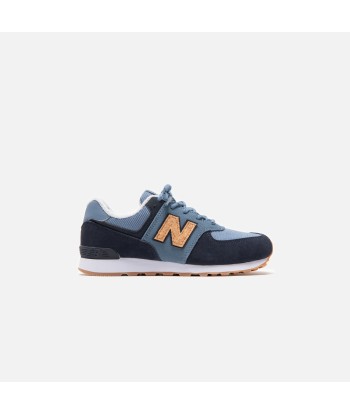 New Balance 574 Classic Winter Grade School - Chambray / Eclipse du meilleur 