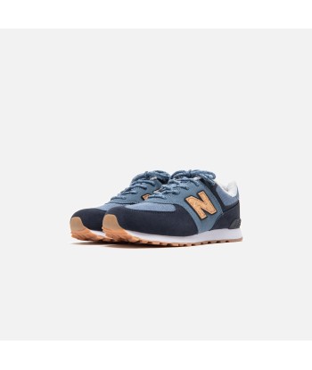 New Balance 574 Classic Winter Grade School - Chambray / Eclipse du meilleur 