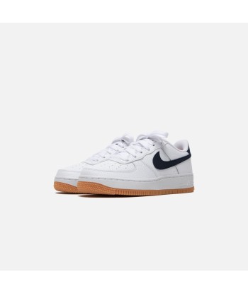 Nike Grade School Air Force 1 - White / Obsidian / University Red / Gum prix