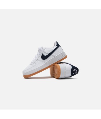 Nike Grade School Air Force 1 - White / Obsidian / University Red / Gum prix