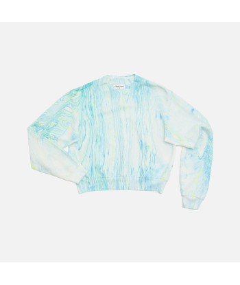 Cotton Citizen Milan Crewneck - Neon Blue Marble livraison gratuite