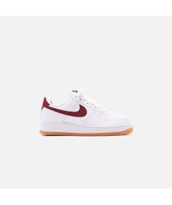 Nike Air Force 1 '07 - White / Team Red / Blue Void brillant des détails fins