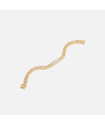 Fallon Pave Link Plate Bracelet - Gold d'Europe débarque