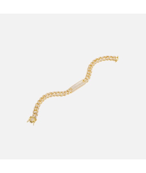 Fallon Pave Link Plate Bracelet - Gold d'Europe débarque