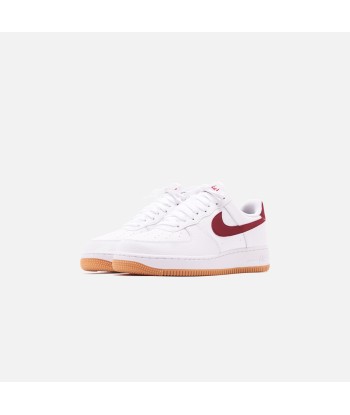 Nike Air Force 1 '07 - White / Team Red / Blue Void brillant des détails fins