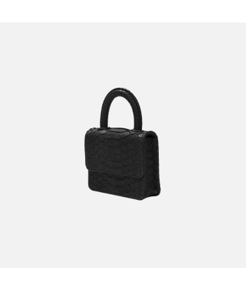 Gelareh Mizrahi Micro Mini Top Handle Bag - Black Python Dans la société mordern