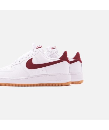 Nike Air Force 1 '07 - White / Team Red / Blue Void brillant des détails fins