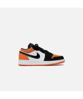 Nike Grade School Air Jordan 1 Low - White / Black / Starfish les muscles