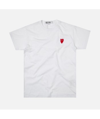 Comme des Garçons Play Red Heart Tee - White online