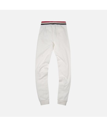 Moncler Pantalone w/ Striped Waistband - White Fin de série