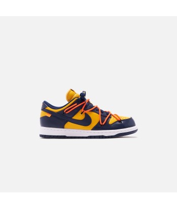 Nike x Off-White Dunk Low Leather - University Gold / Navy / White 2023