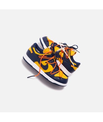 Nike x Off-White Dunk Low Leather - University Gold / Navy / White 2023