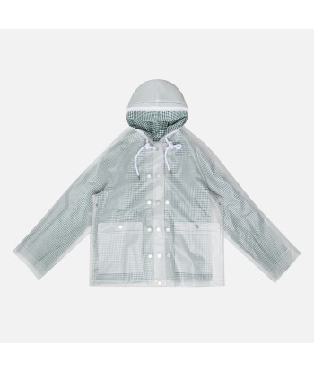 Proenza Schouler White Label Short Lined Raincoat - Milky White / Green Pour