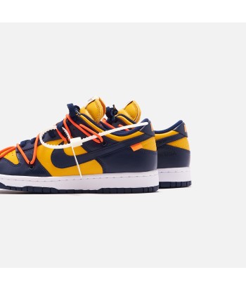 Nike x Off-White Dunk Low Leather - University Gold / Navy / White 2023