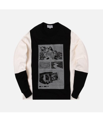 Cav Empt Silver Card L/S Tee - Black / White les ligaments