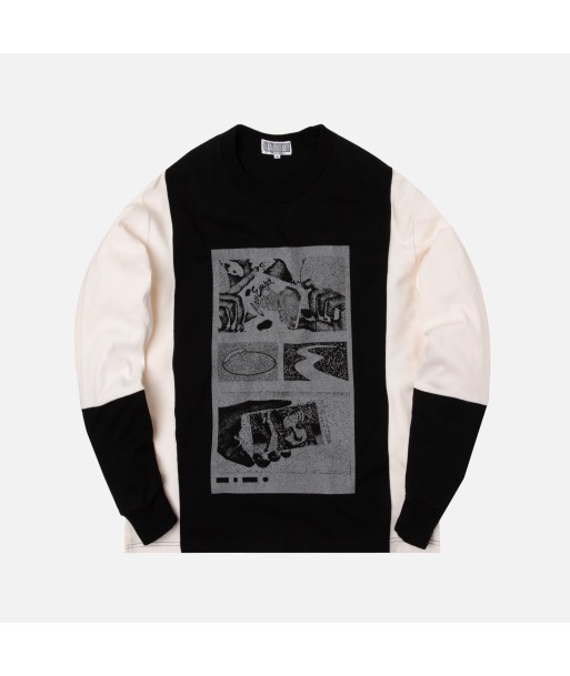 Cav Empt Silver Card L/S Tee - Black / White les ligaments